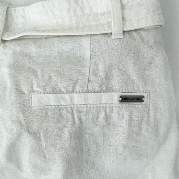 Iris V Arnim White Linen Viscose Shorts Size 36 $495 - Picture 4 of 8